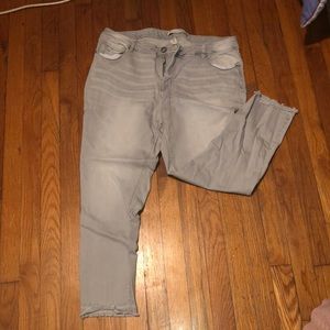 Gray jeans
